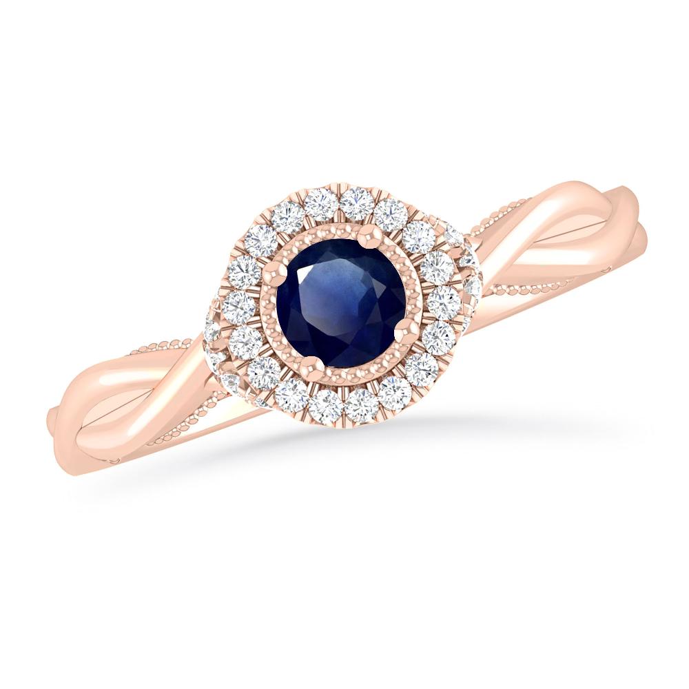 Rose Gold - Sapphire