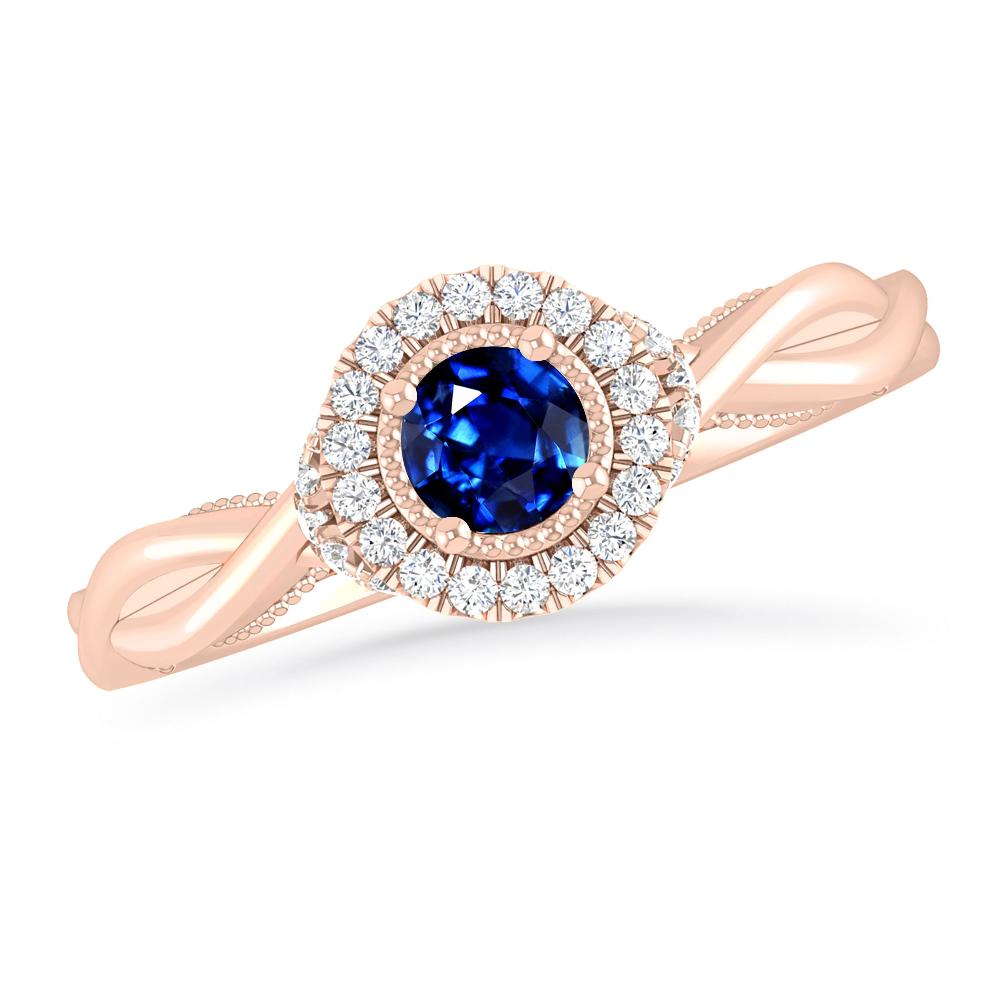 Rose Gold - Sapphire