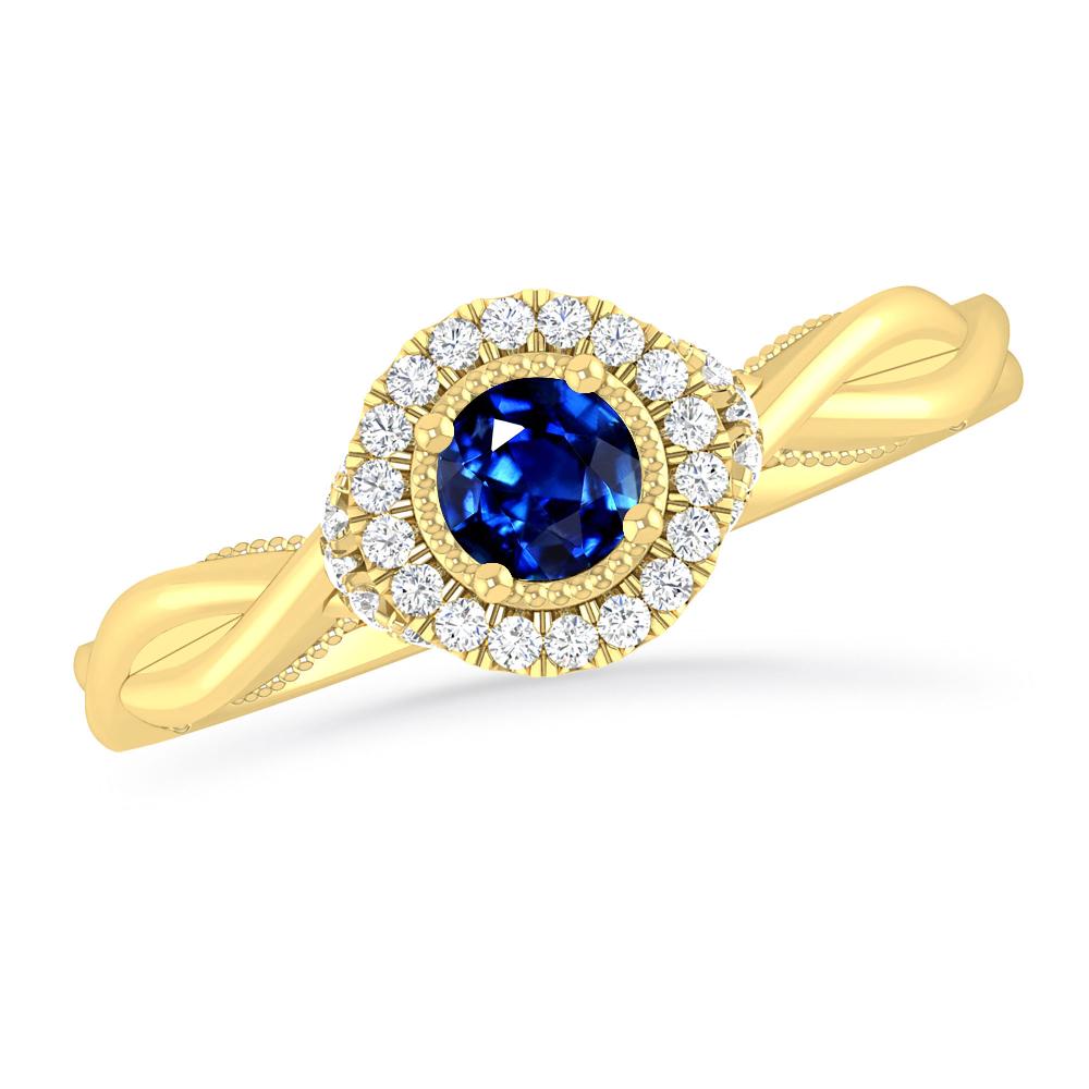 Yellow Gold - Sapphire