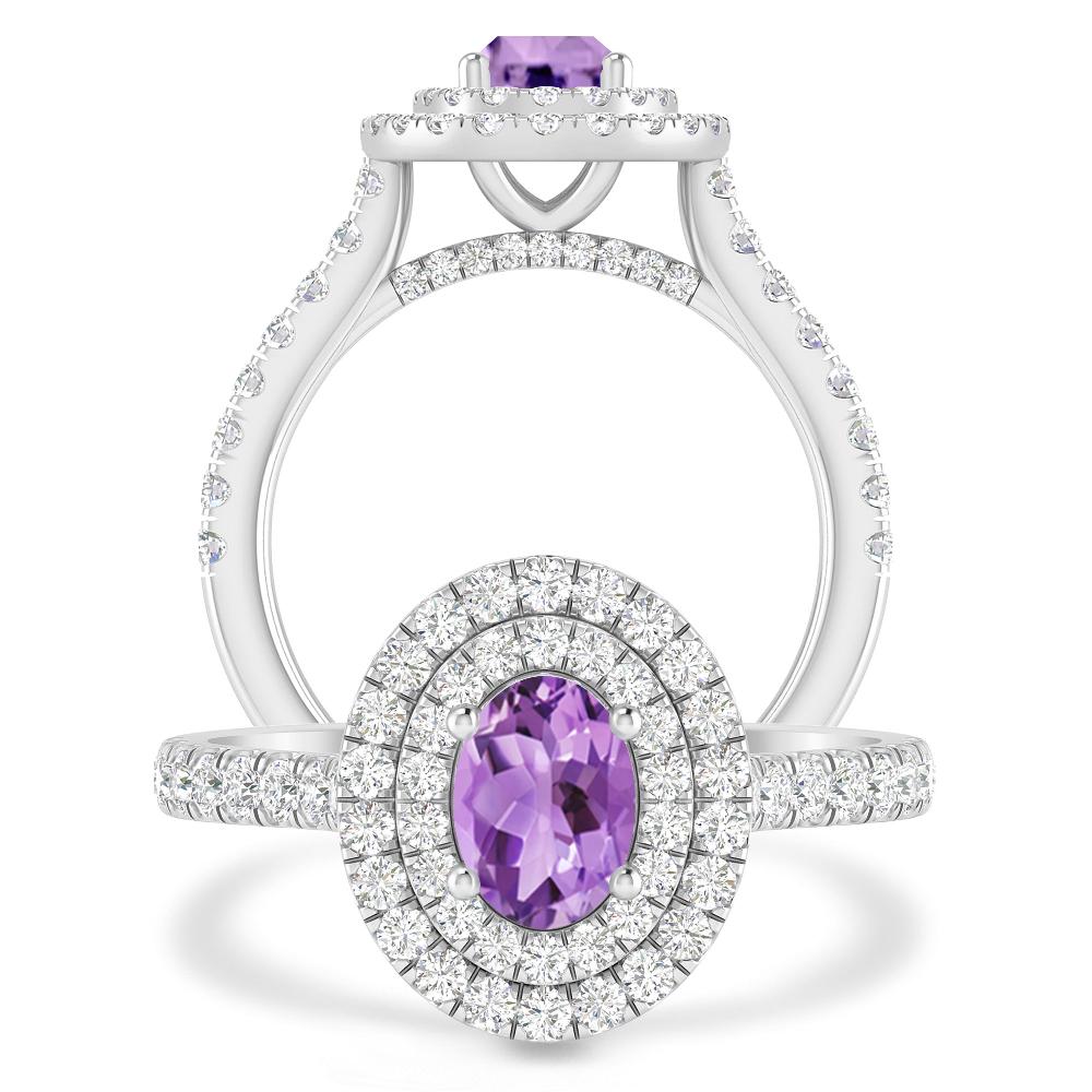 White Gold - Amethyst