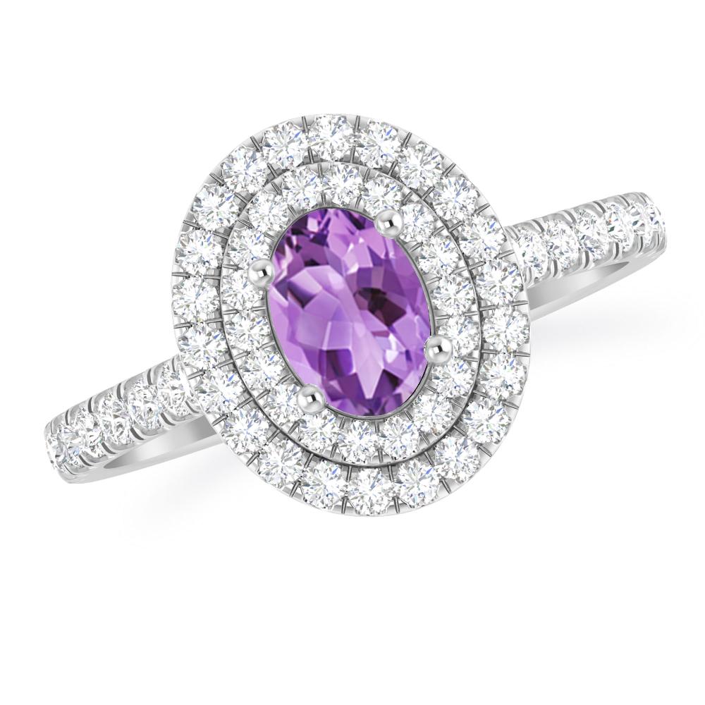 White Gold - Amethyst