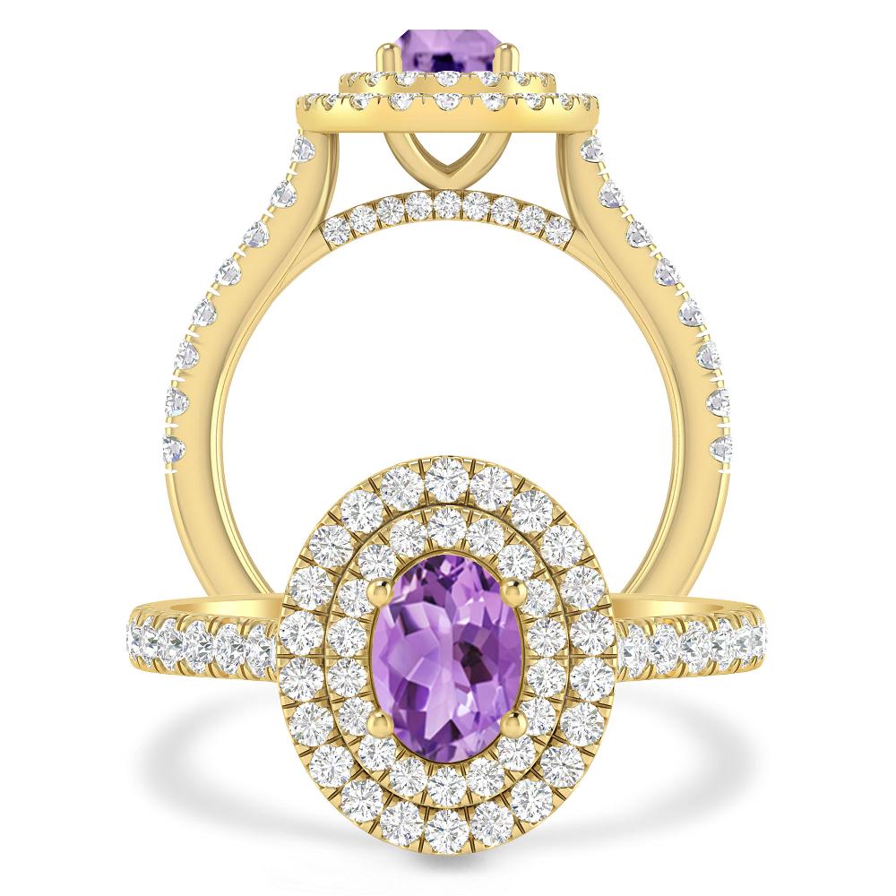 Yellow Gold - Amethyst