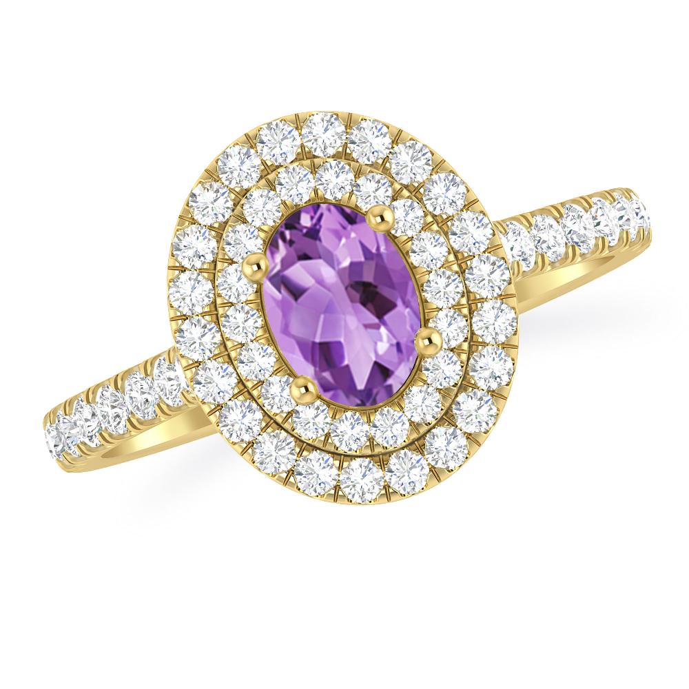 Yellow Gold - Amethyst