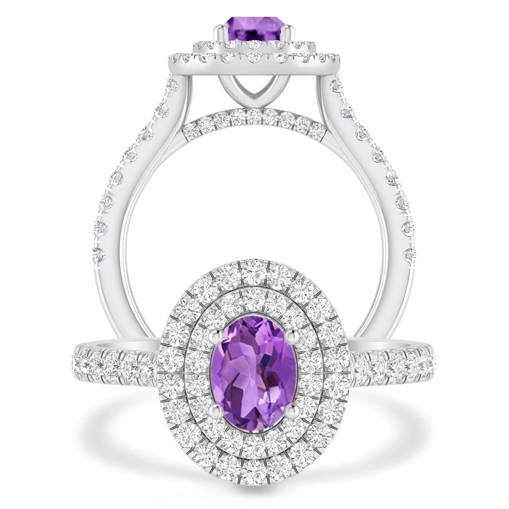 White Gold - Amethyst