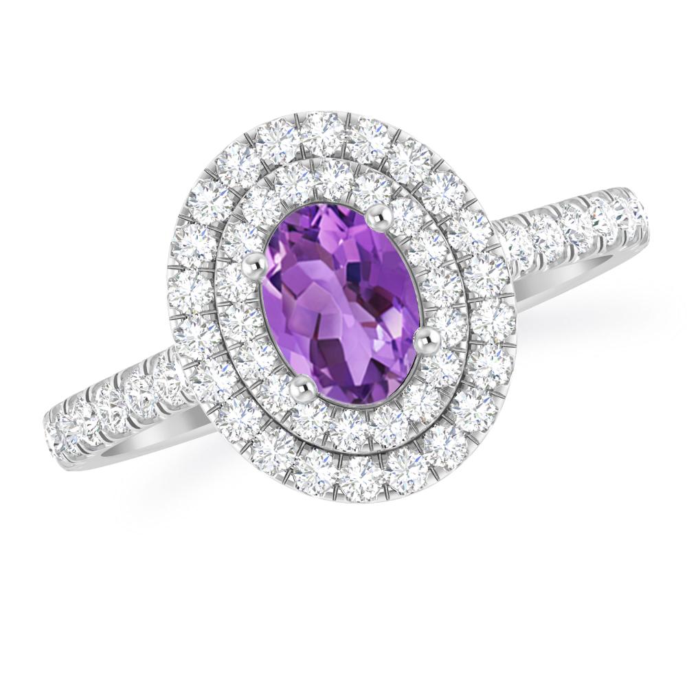 White Gold - Amethyst