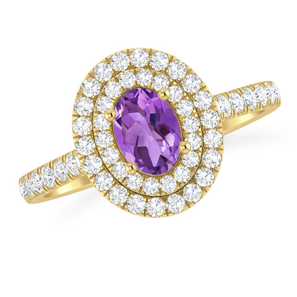 Yellow Gold - Amethyst