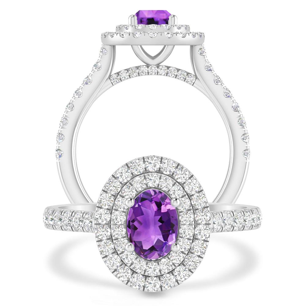 White Gold - Amethyst