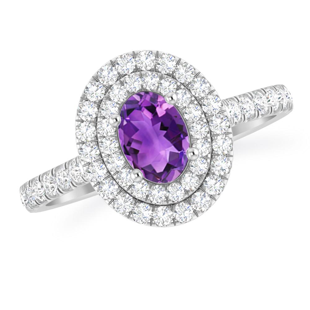 White Gold - Amethyst