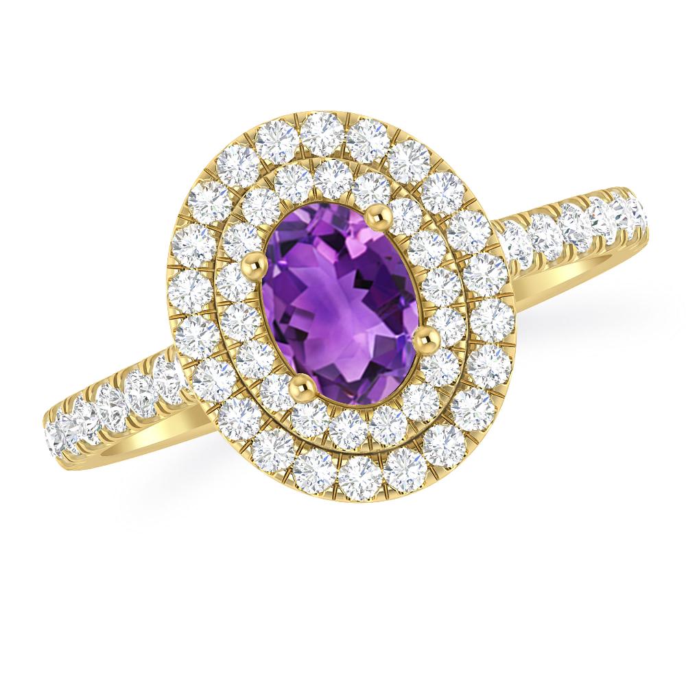 Yellow Gold - Amethyst