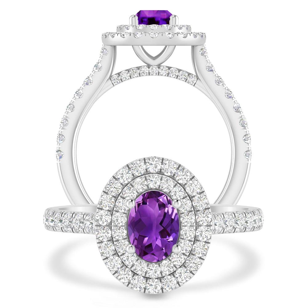 White Gold - Amethyst