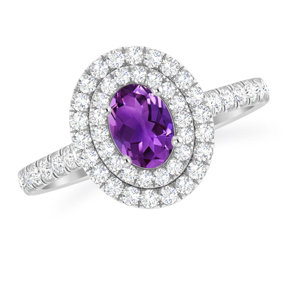 White Gold - Amethyst