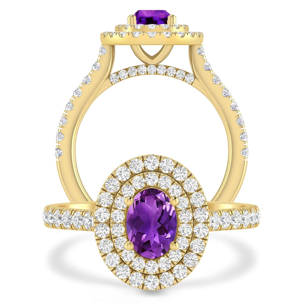 Yellow Gold - Amethyst