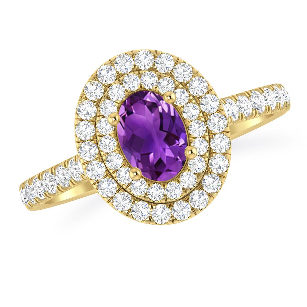 Yellow Gold - Amethyst