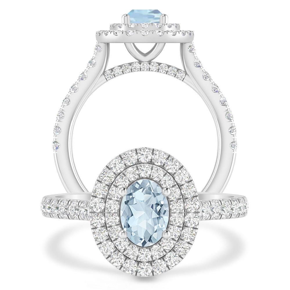 White Gold - Aquamarine