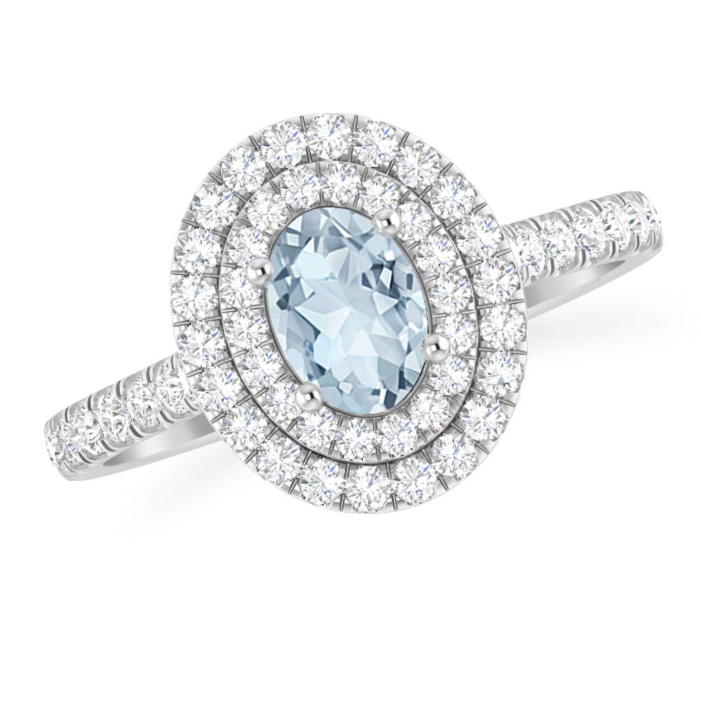 White Gold - Aquamarine