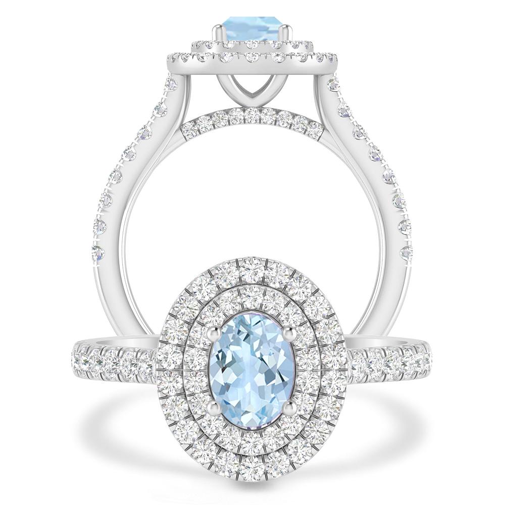 White Gold - Aquamarine