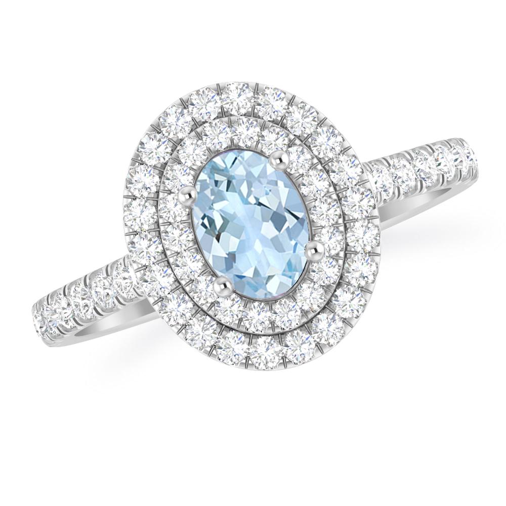 White Gold - Aquamarine