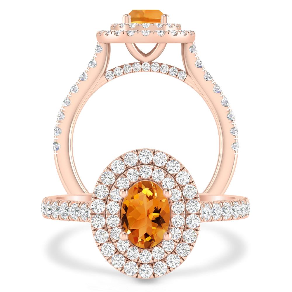 Rose Gold - Citrine