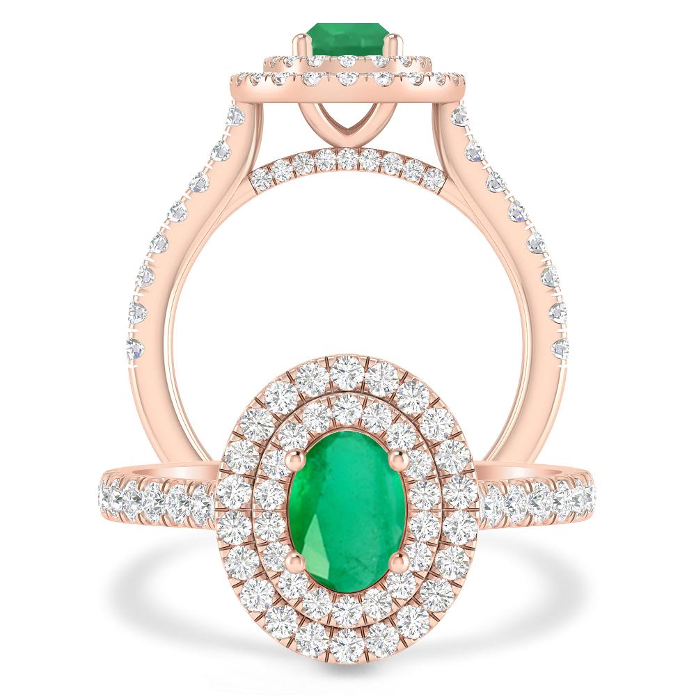 Rose Gold - Emerald