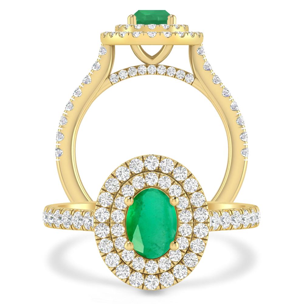 Yellow Gold - Emerald