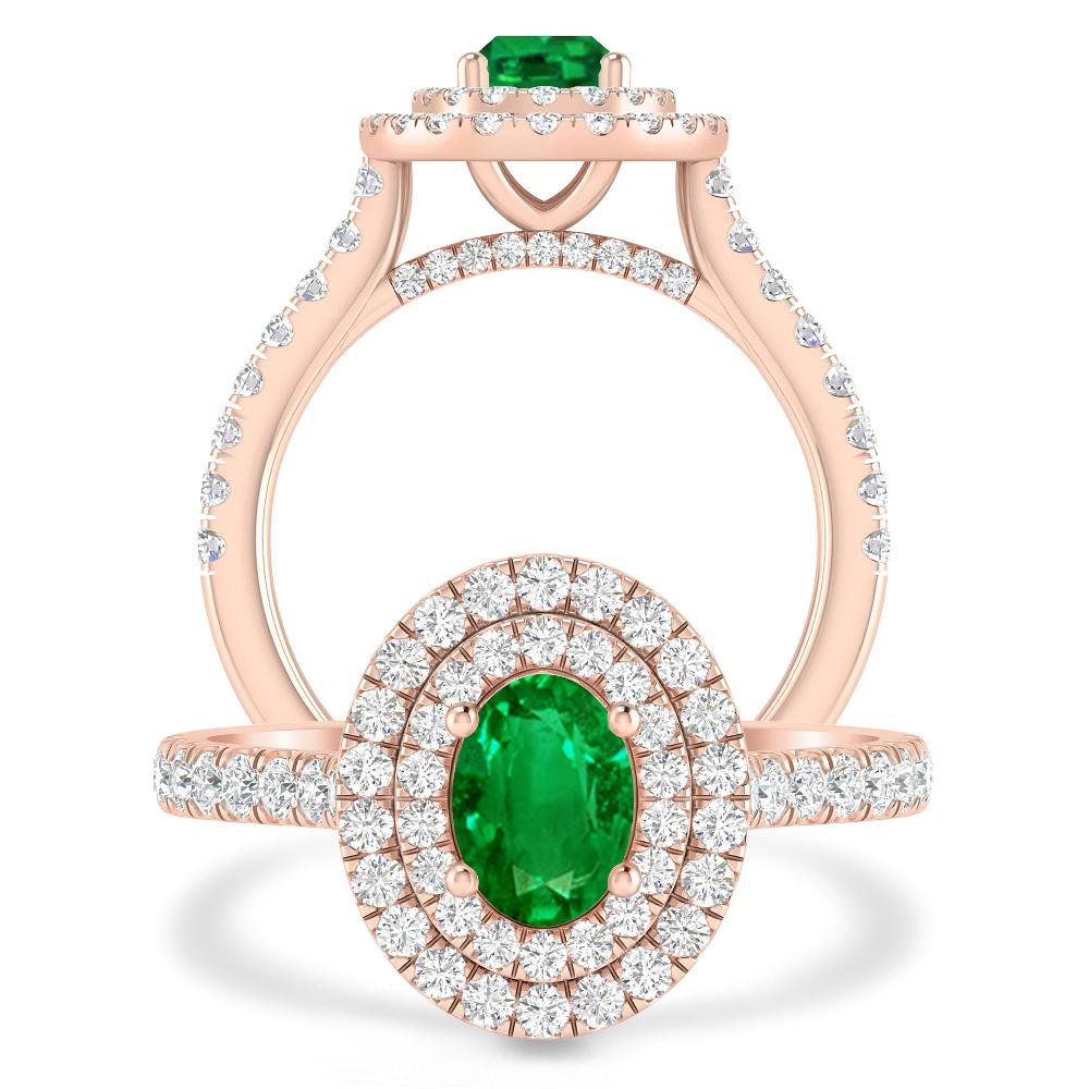 Rose Gold - Emerald