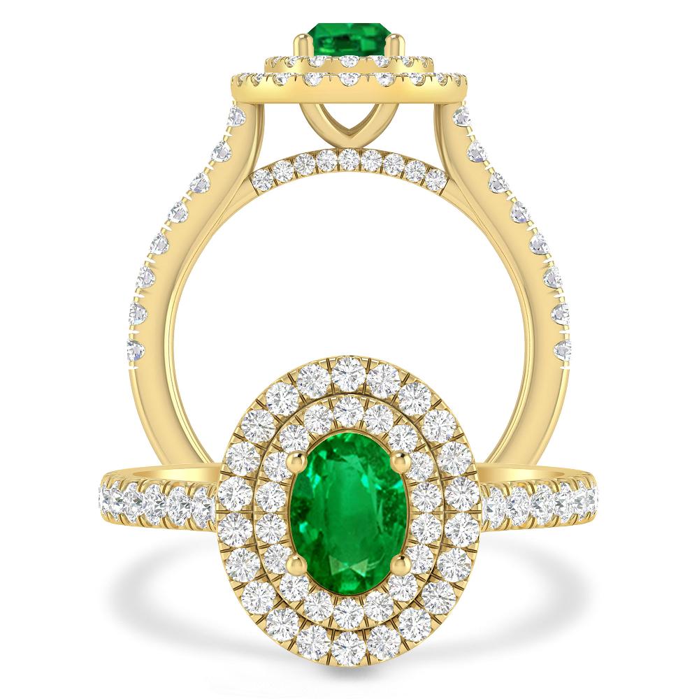 Yellow Gold - Emerald