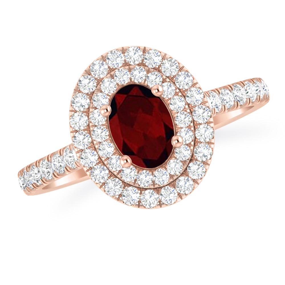 Rose Gold - Garnet