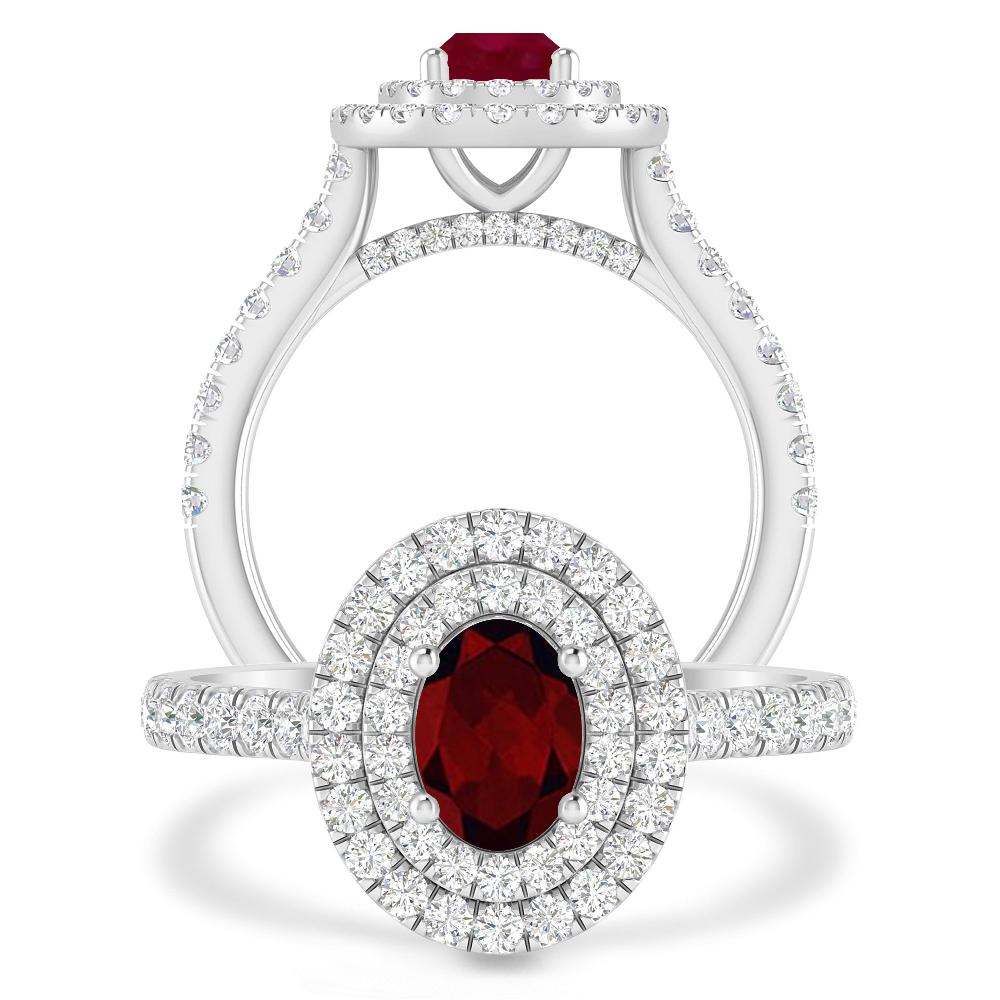 White Gold - Garnet