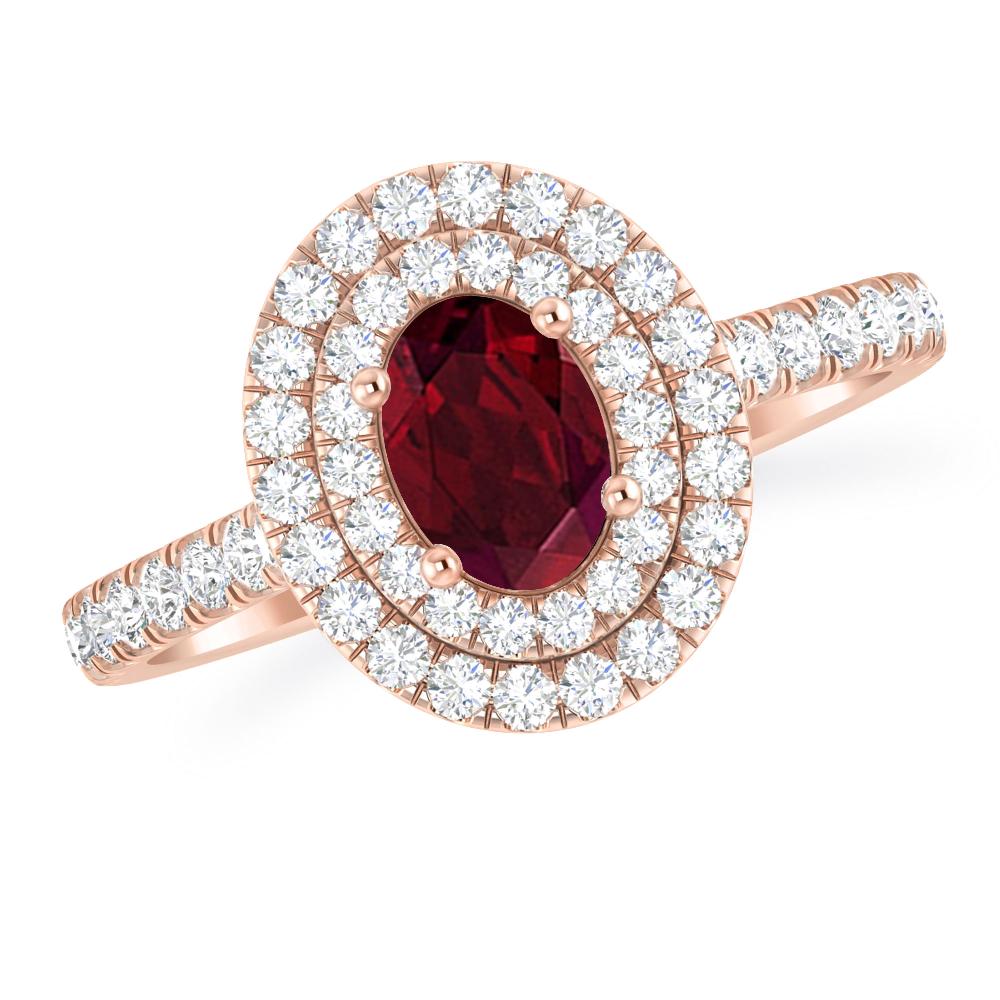 Rose Gold - Garnet