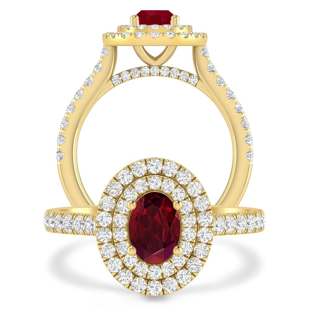 Yellow Gold - Garnet