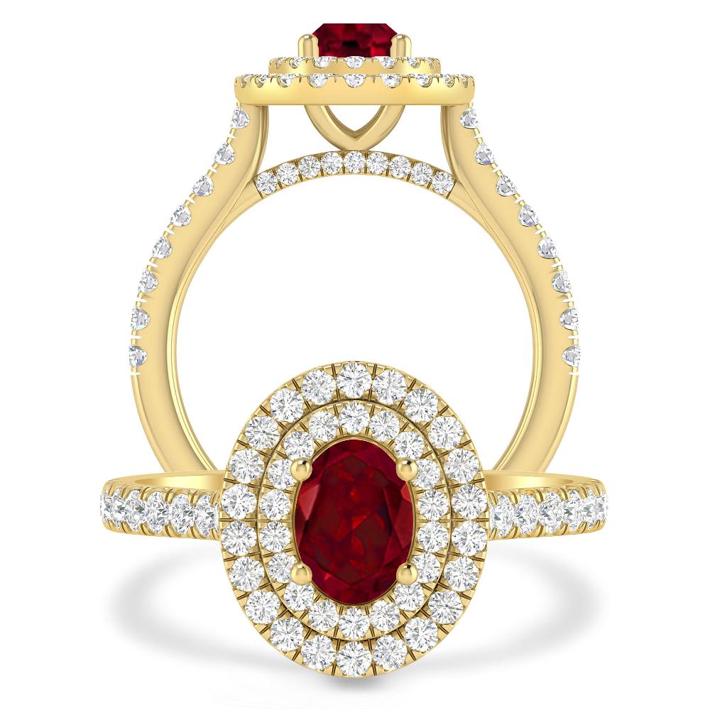 Yellow Gold - Garnet