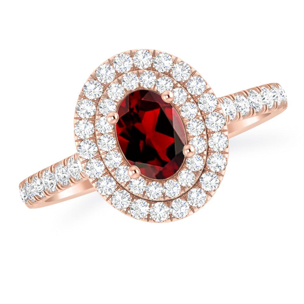 Rose Gold - Garnet