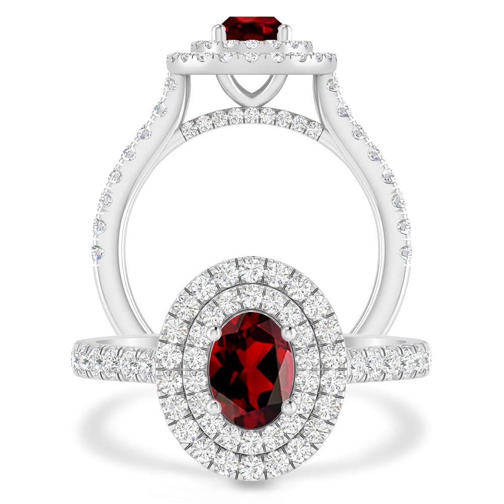 White Gold - Garnet