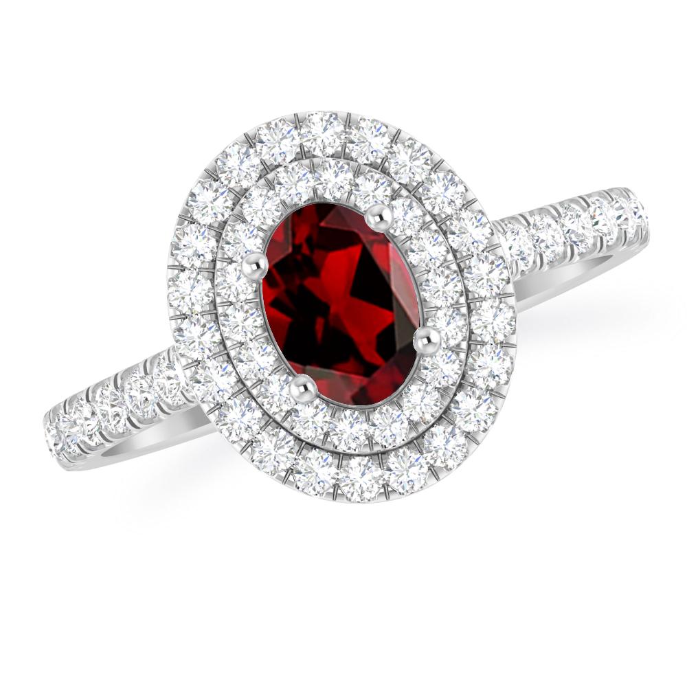 White Gold - Garnet