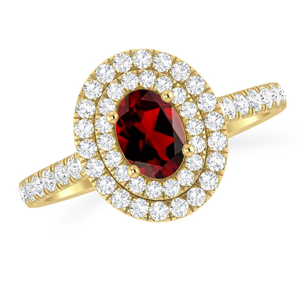 Yellow Gold - Garnet