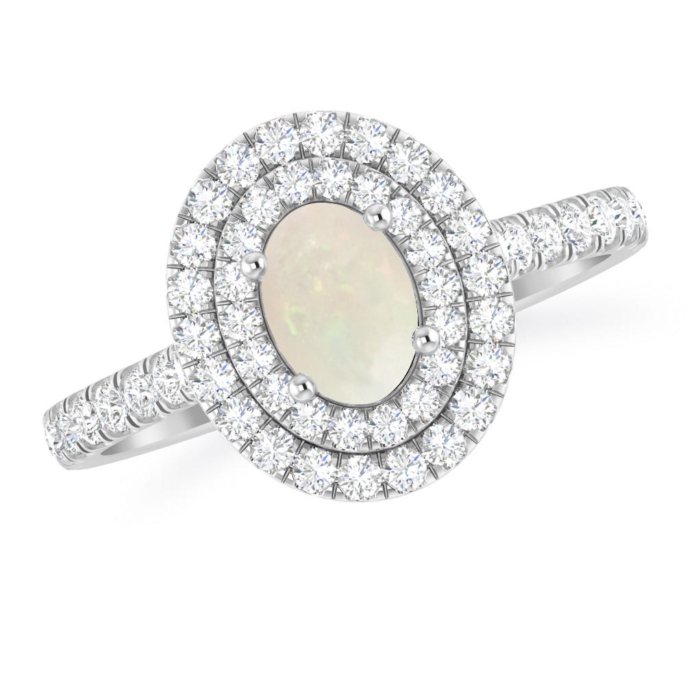 White Gold - Opal