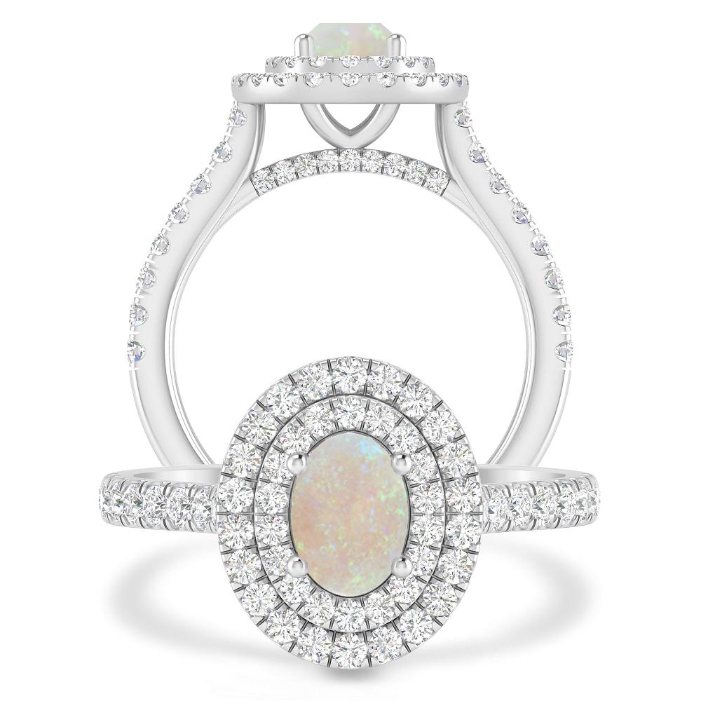 White Gold - Opal