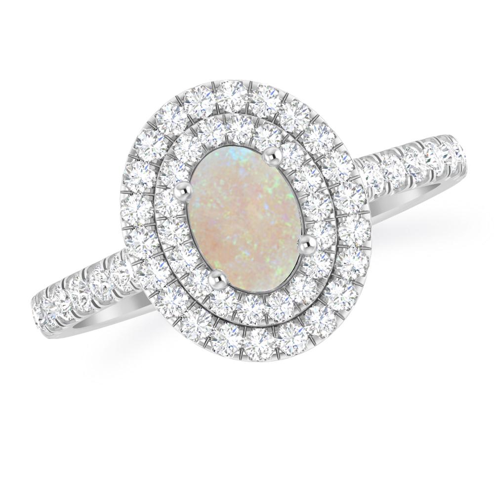 White Gold - Opal