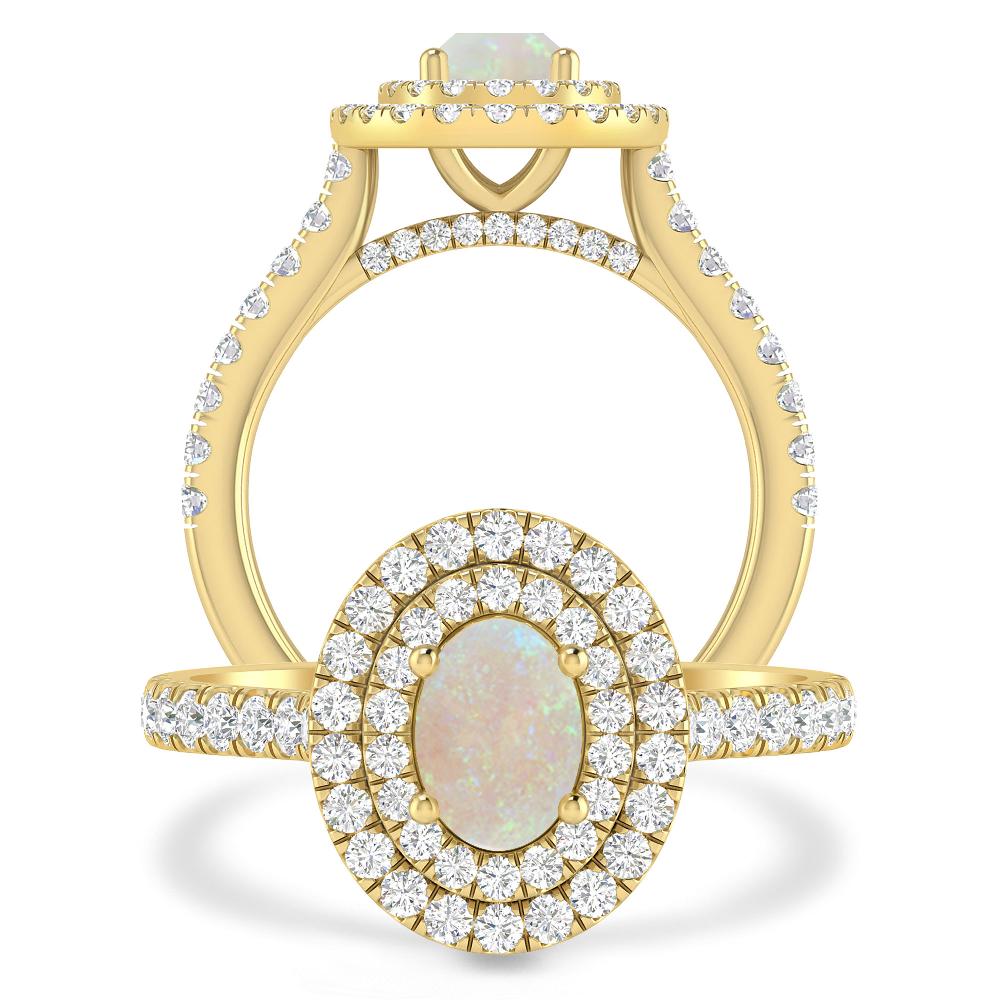 Yellow Gold - Opal