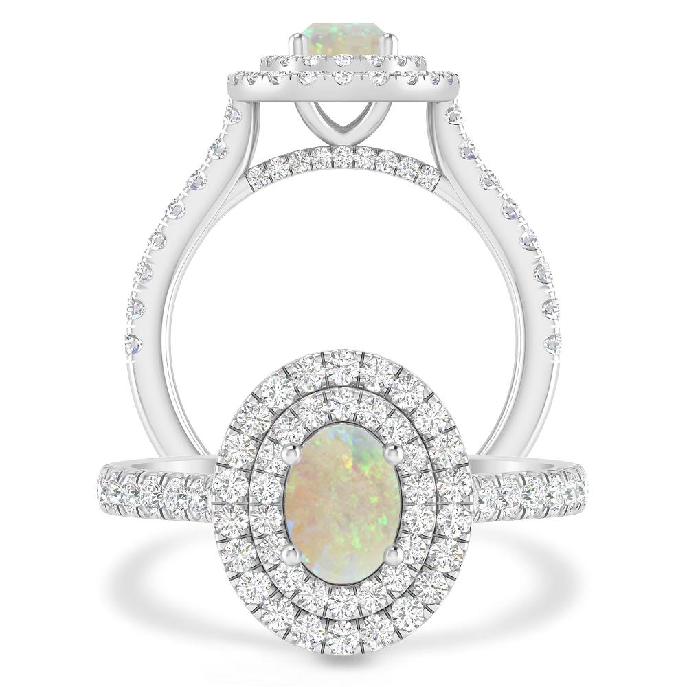 White Gold - Opal