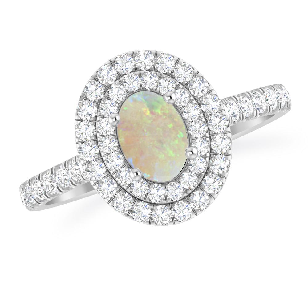 White Gold - Opal