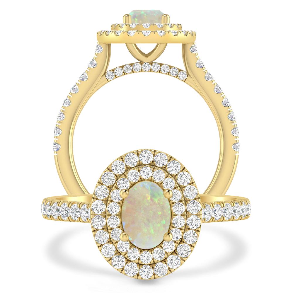 Yellow Gold - Opal