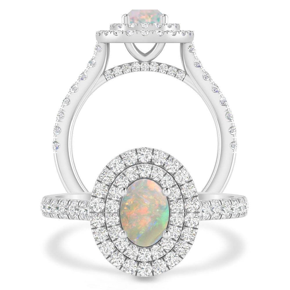 White Gold - Opal