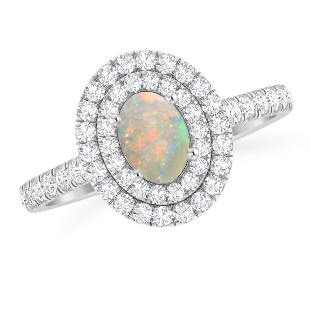 White Gold - Opal