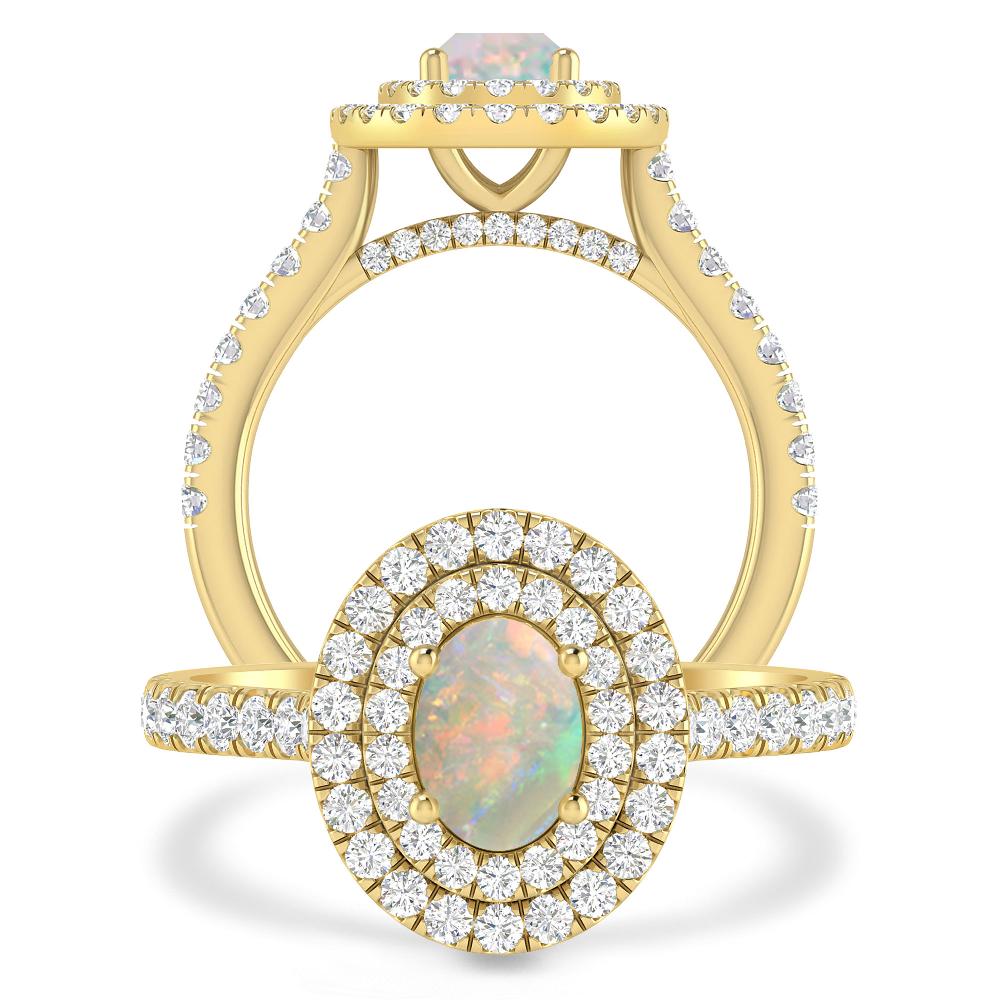 Yellow Gold - Opal