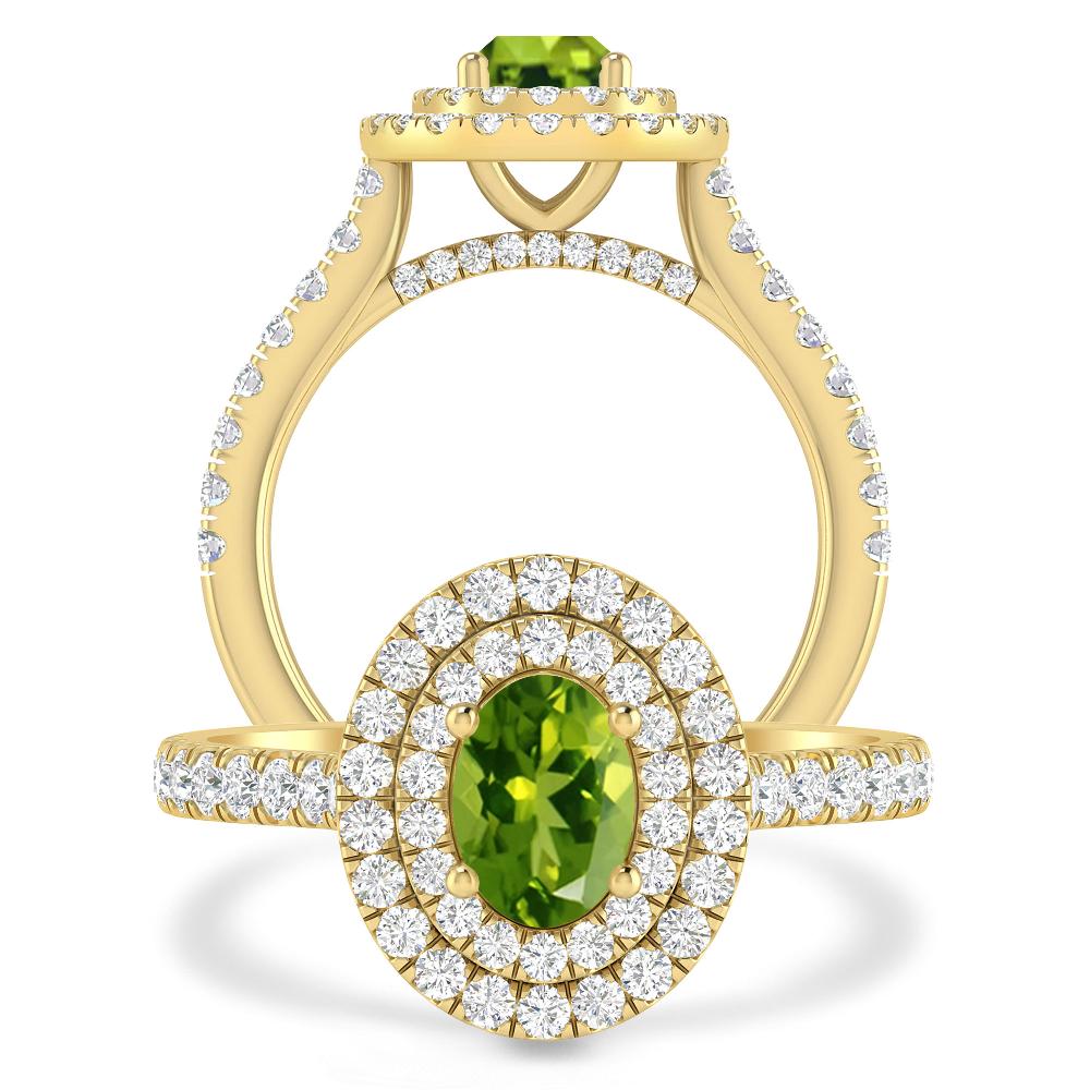 Yellow Gold - Peridot