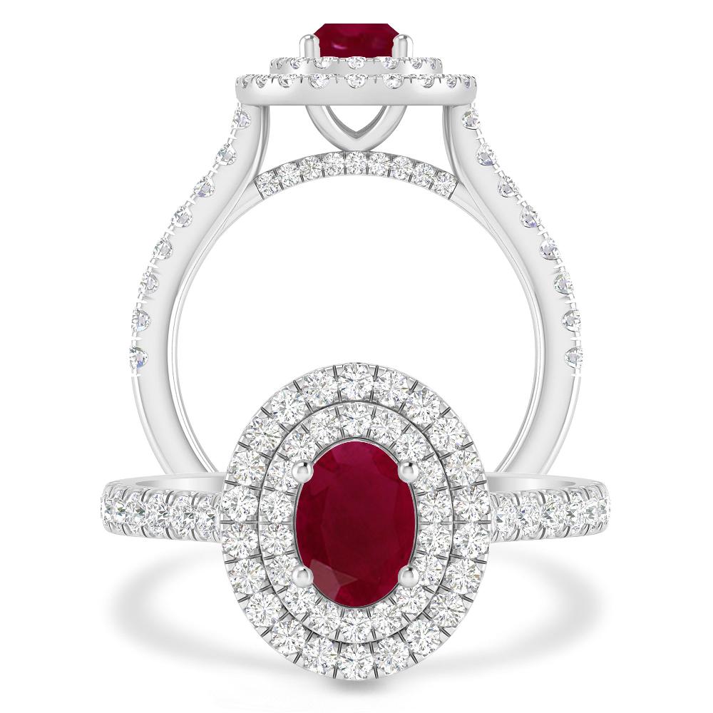 White Gold - Ruby