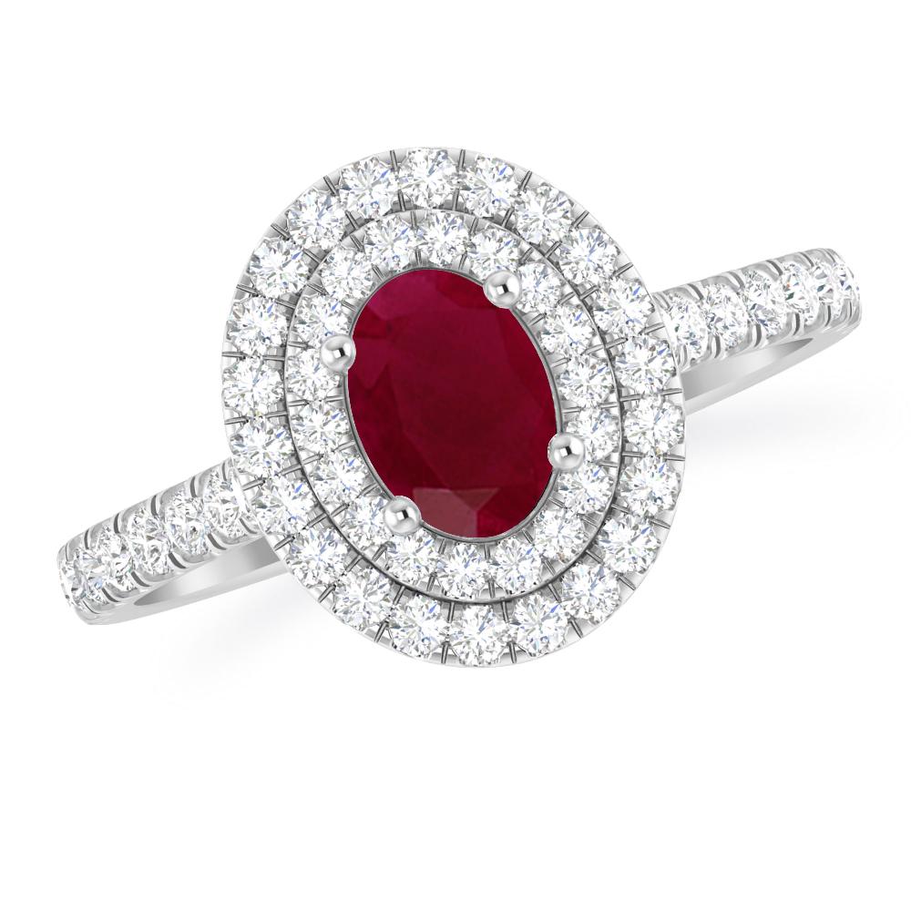 White Gold - Ruby