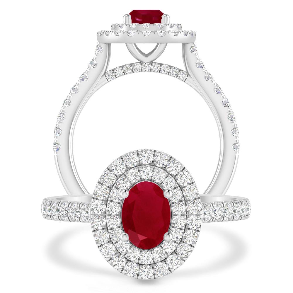 White Gold - Ruby