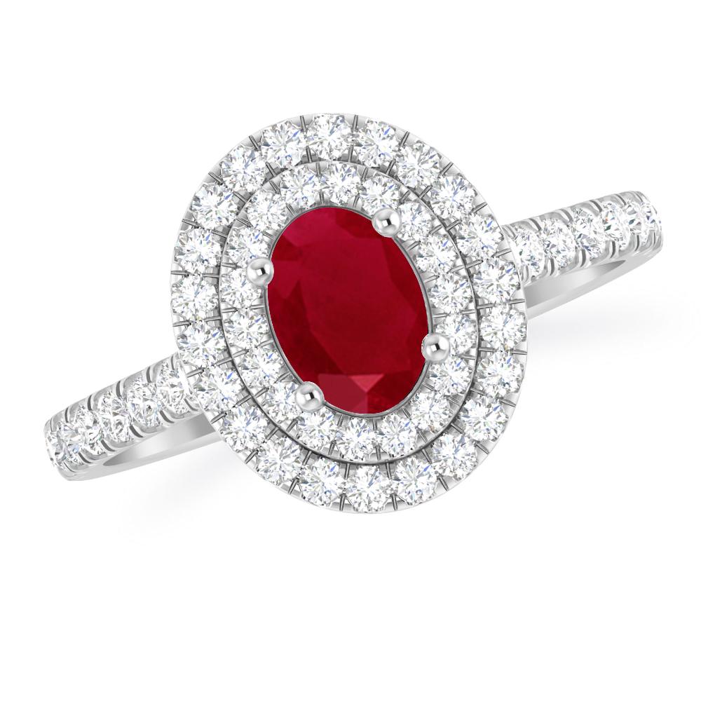 White Gold - Ruby